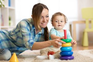 nanny-playing